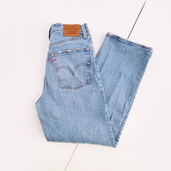 Levi's Women's Ribcage Straight Light Wash Ankle Jeans - Size 27 - Picture 5 of 14